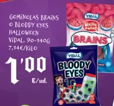 Vidal - Gominolas Brains O Bloddy Eyes Halloween