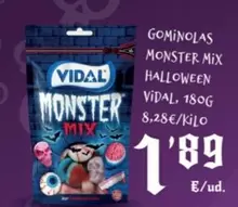 Vidal - Gominolas Monster Mix Halloween