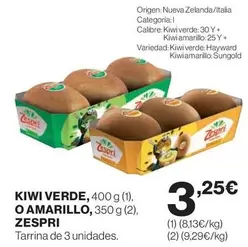 zespri - Kiwi Verde, 400 G O Amarillo