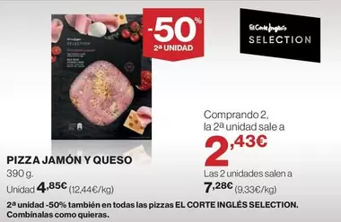 El Corte Inglés - Pizza Jamon Y Queso