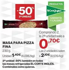El Corte Inglés - Masa Para Pizza Fina
