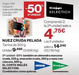 Hipercor - Nuez Cruda Pelada