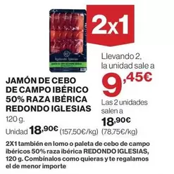 Redondo - Jamón De Cebo De Campo Ibérico 50% Raza Ibérica  Iglesias
