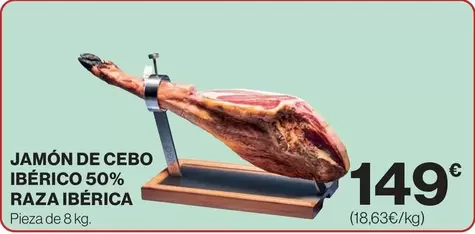 Jamón De Cebo Ibérico 50% Raza Ibérica