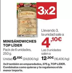 Top Líder - Minisandwiches