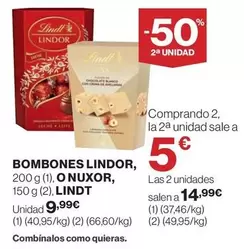 Lindt - Bombones Lindor, O Nuxor,