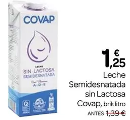 Covap - Leche Semidesnatada Sin Lactosa