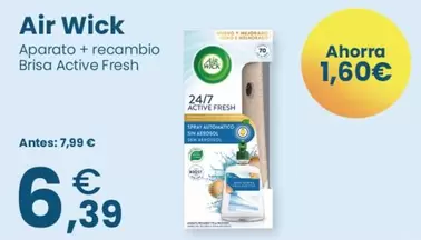 Air Wick - Aparato + Recambio Brisa Active Fresh
