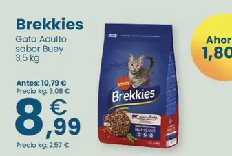 Brekkies - Gato Adulto Sabor Buey