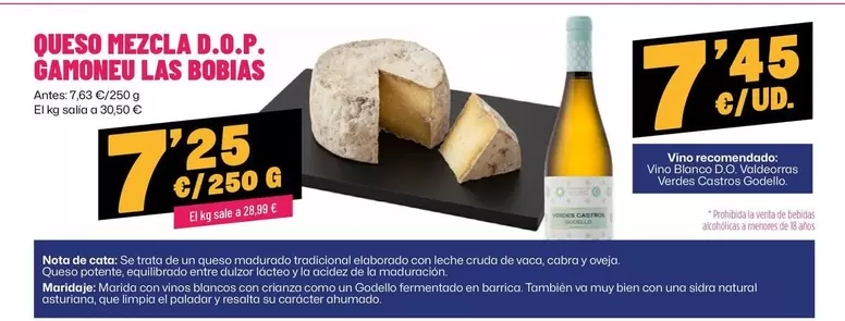 Blanco - Queso Mezcla D.o.p. Gamoneu