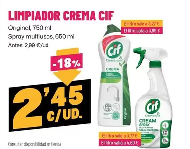cif - Limpiador Crema