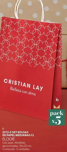 Cristian Lay - Set Bolsas De Papel Medianas Cl