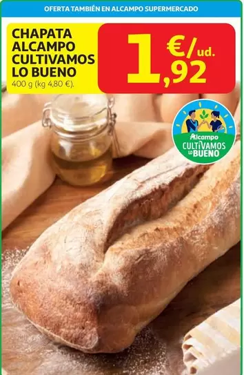 alcampo - Chapata Alcampo Cultivamos Lo Bueno