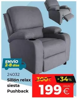 Sillón Relax Siesta Pushback