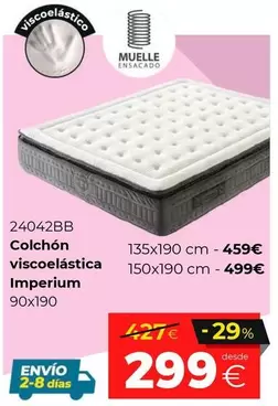 Colchón Viscoelastica Imperium