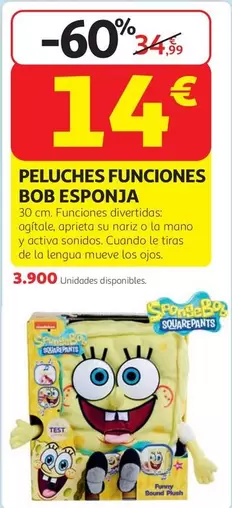 activa - Peluches Funciones Bob Esponja