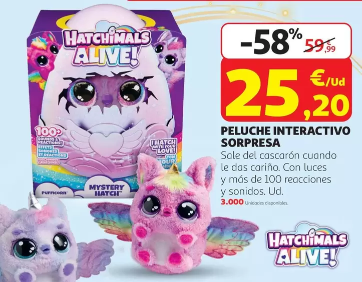 Peluche Interactivo Sorpresa