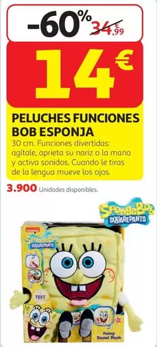 activa - Peluches Funciones Bob Esponja
