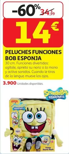 activa - Peluches Funciones Bob Esponja