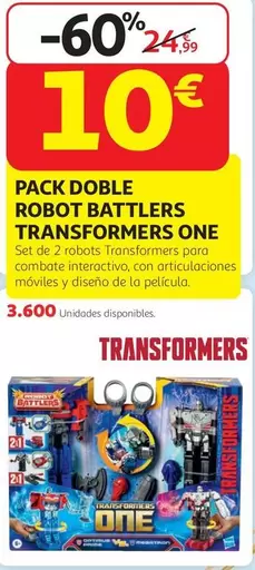 One - Pack Doble Robot Battlers Transformers