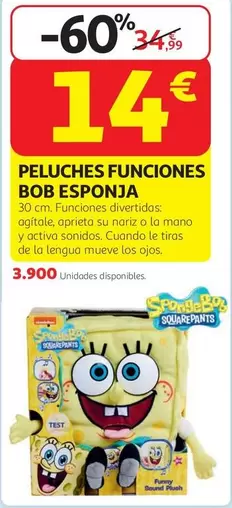 activa - Peluches Funciones Bob Esponja