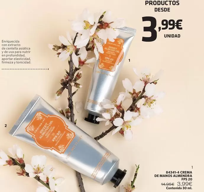 Cristian Lay - Crema De Manos Almendra Fps 20