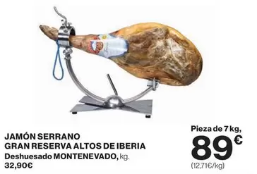 Serrano - Jamón  Gran Reserva Altos De Iberia Deshuesado