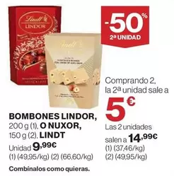 Lindt - Bombones Lindor, O Nuxor,