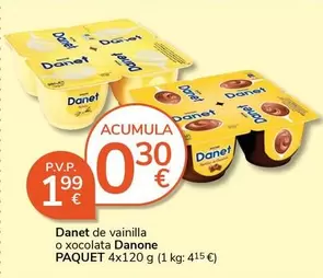 Danone - Danet De Vainilla O Xocolata