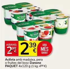 Danone - Activia Amb Maduixa, Pera O Fruites Del Bosc