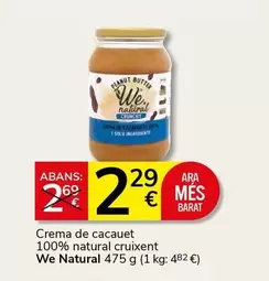 We Natural - Crema De Cacauet 100% Natural Cruixent