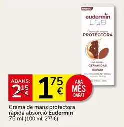 Eudermin - Crema De Mans Protectora Rapida Absorcio