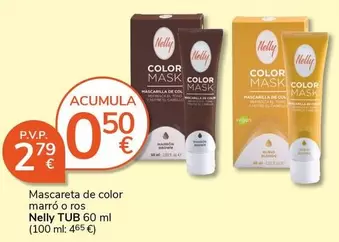 Nelly - Mascareta De Color Marro O Ros Tub
