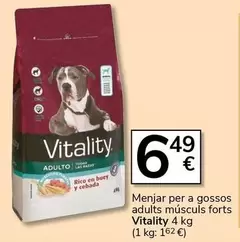 Vitality - Menjar Per A Gossos Adults Músculs Forts