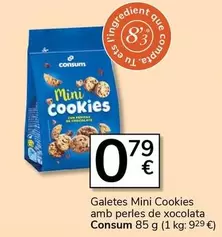 Consum - Galetes Mini Cookies Amb Perles De Xocolata
