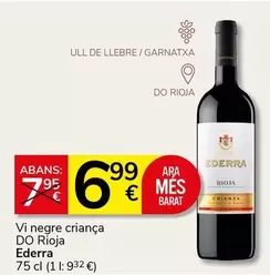 Ederra - Vi Negre Crianca Do Rioja
