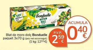 Bonduelle - Blat De Moro Dolc
