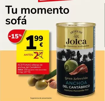 Jolca - Aceitunas Rellenas De Anchoa Del Cantabrico