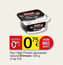Ehrmann - Skyr High Protein Desnatado Natural