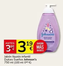 Johnson's - Jabón Líquido Infantil Dulces Sueños