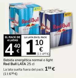 Red Bull - Bebida Energética Normal O Light