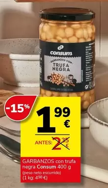 Consum - Garbanzos Con Trufa Negra