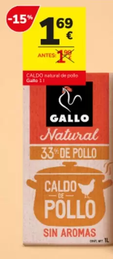 Gallo - Caldo Natural De Pollo