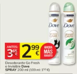 Dove - Desodorante Go Fresh O Invisible