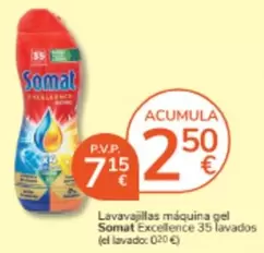 Somat - Lavavajillas Máquina Gel