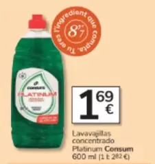 Consum - Lavavajillas Concentrado Platinum