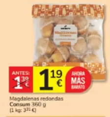 Consum - Magdalenas Redondas