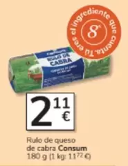 Consum - Rulo De Queso De Cabra