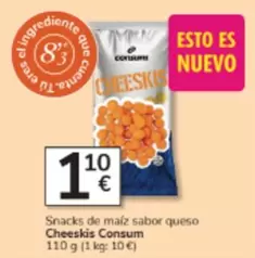 Consum - Snacks De Maiz Sabor Queso