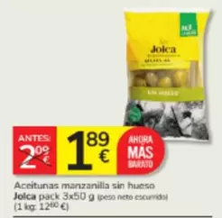 Jolca - Aceitunas Manzanilla Sin Hueso